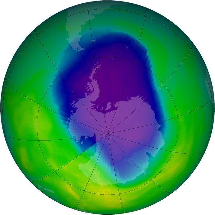 Ozone Map 2000-10-14